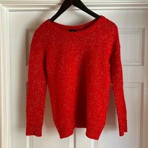 American Eagle Vintage Boyfriend Red and Gold Sweater Size Small